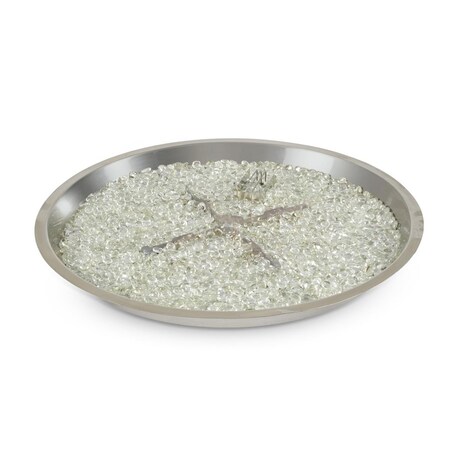 The Outdoor Greatroom Co Outdoor Greatroom 30 in. Round Crystal Fire Plus Gas Burner with Direct Spark Ignition CFP30DSING